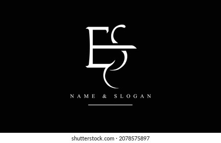 SE, ES, S, E abstract letters logo monogram