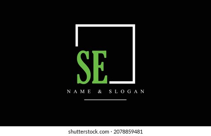 SE, ES, S, E abstract letters logo monogram