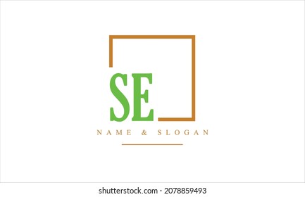 SE, ES, S, E abstract letters logo monogram