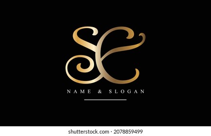 SE, ES, S, E abstract letters logo monogram