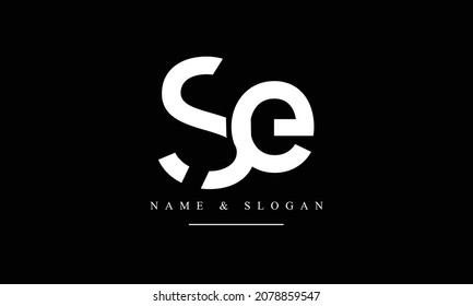 SE, ES, S, E abstract letters logo monogram