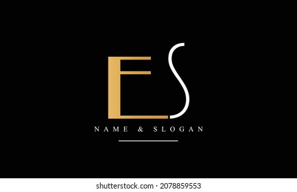 SE, ES, S, E abstract letters logo monogram