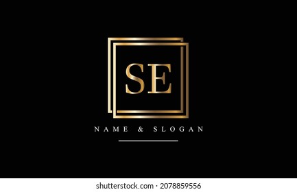 SE, ES, S, E abstract letters logo monogram