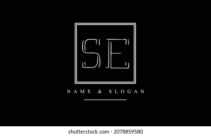 SE, ES, S, E abstract letters logo monogram