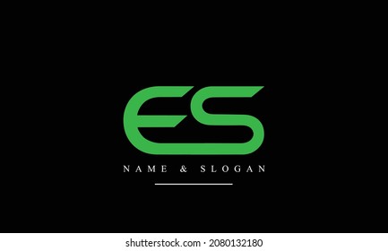 SE, ES, S, E abstract letters logo monogram