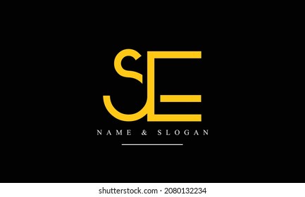 SE, ES, S, E abstract letters logo monogram