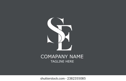 SE, ES, S, E abstract letters logo monogram