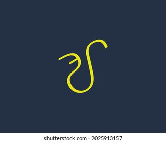 SE, ES, S and E Letter Logo Design Template Vector