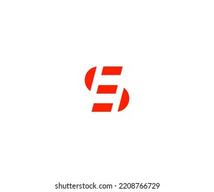 SE, ES, S letter logo creative design with vector graphic