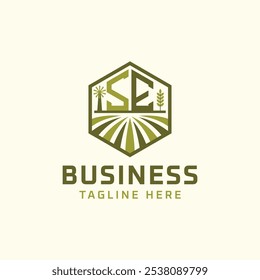 SE Farm Logo Design | Modern SE Agro Logo for Eco-Friendly Sustainable Businesses