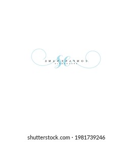 SE Initial handwriting logo vector illustration