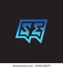 SE initial inspiration logo design esport and gaming clan ideas