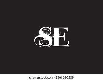 SE initial letter logo design and minimalist logo
