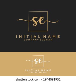 SE Initial letters, handwriting signature logo.