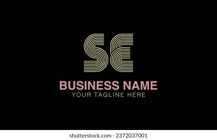 SE initial logo | initial based abstract modern minimal creative logo, vector template image. luxury logotype , real estate homie . typography . initials 