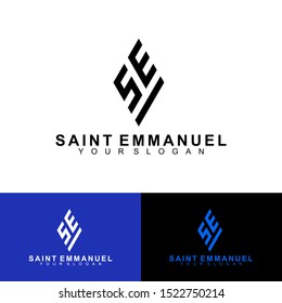 
SE Initial Logo Design. Precision Logo. Saint Emmanuel