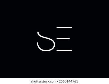 SE Initial  Logo Design Vector