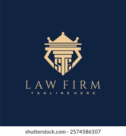 SE initial monogram logo for lawfirm vector design