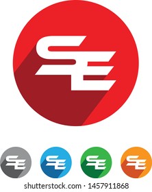 SE Letter Circular Long Shade Logo