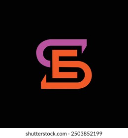 SE Letter Initial Logo Design Template Vector Illustration