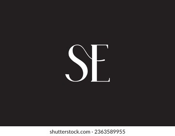 SE letter logo design and minimalist logo