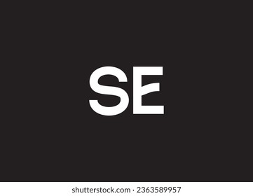 SE letter logo design and minimalist logo