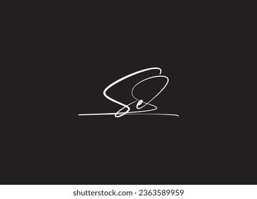 SE letter logo design and minimalist logo