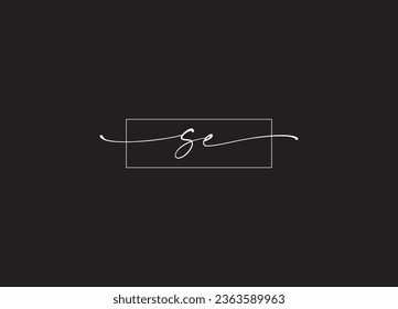 SE letter logo design and minimalist logo