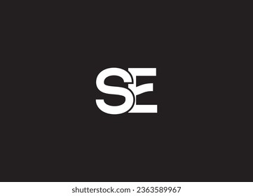 SE letter logo design and minimalist logo