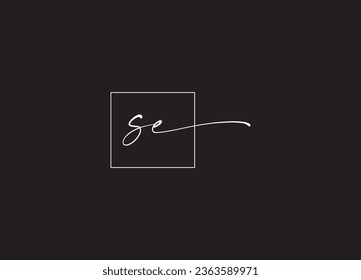 SE letter logo design and minimalist logo