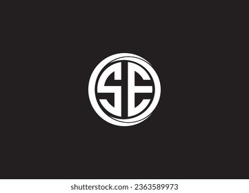 SE letter logo design and minimalist logo