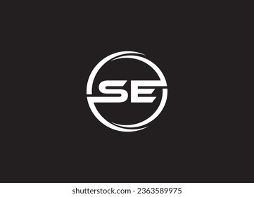 SE letter logo design and minimalist logo