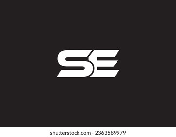 SE letter logo design and minimalist logo