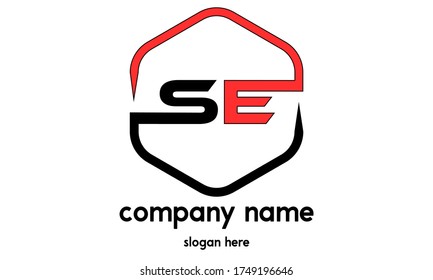 SE Letter Logo Design Template Vector illustration.