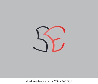 SE Letter Logo Design Template Vector