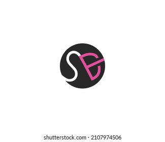 SE Letter Logo Design Template Vector 