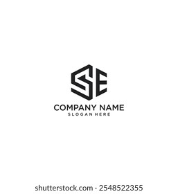 SE letter logo design vector