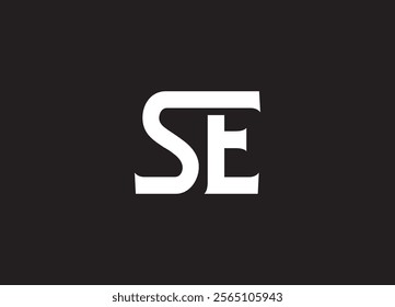 SE letter logo design vector am initials design icon