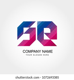 SE Letter Logo Template