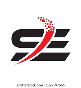 SE letter logo vector design