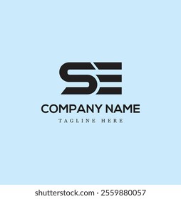 SE letter logo vector design