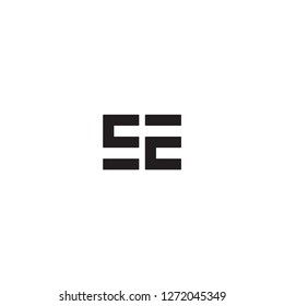 se letter vector logo