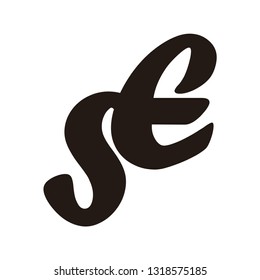 SE LETTER VECTOR LOGO
