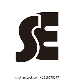 SE LETTER VECTOR LOGO