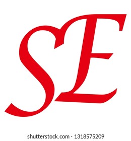 Se Letter Vector Logo Stock Vector (Royalty Free) 1318575209 | Shutterstock