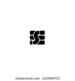 se letter vector logo design