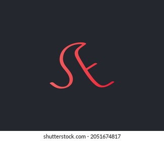 SE Letters Abstract Logo Monogram