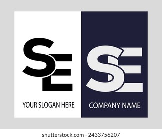  SE logo.SE abstract.SE latter vector Design.SE Monogram logo design .company logo
