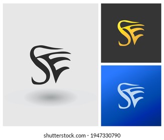 SE logo creative monogram simple modern company identity template