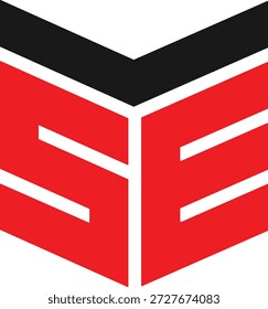 Design do logotipo SE. Projeto do logotipo ES Livro Projeto do logotipo SE